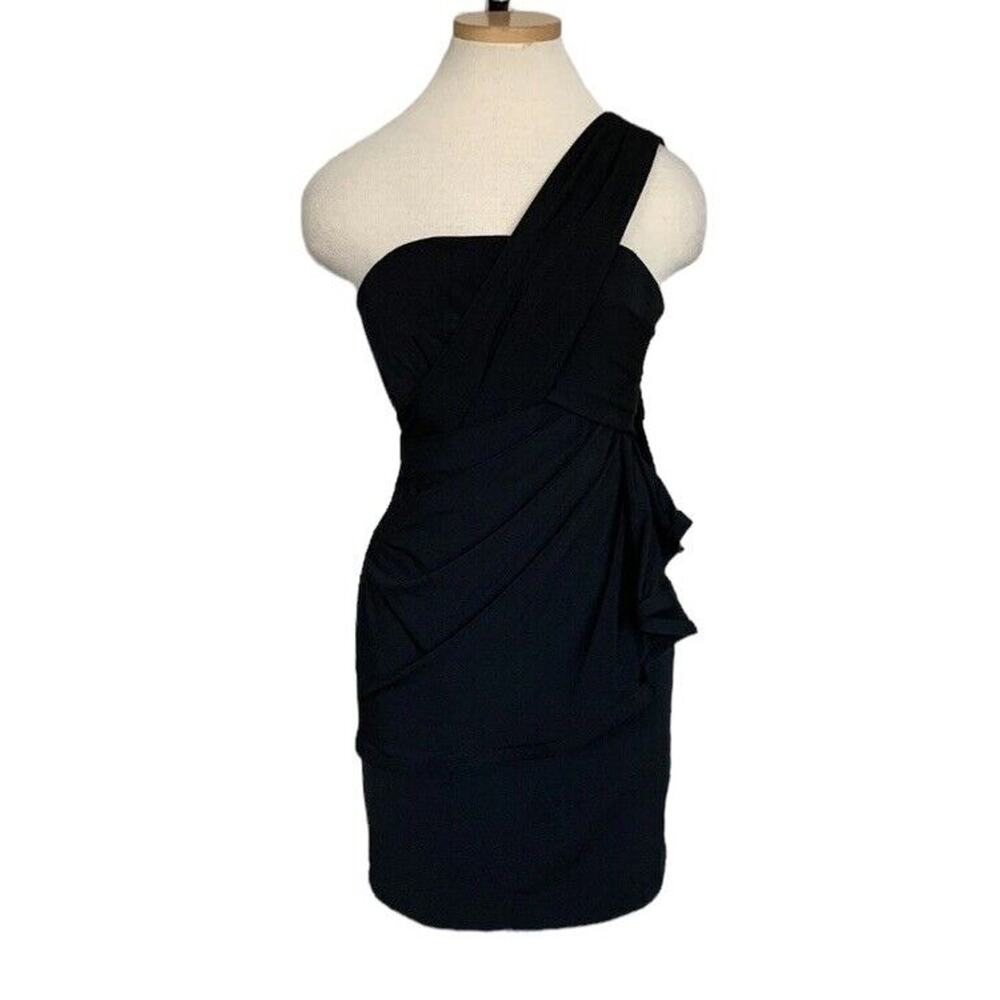Elegant Black One Shoulder Dress